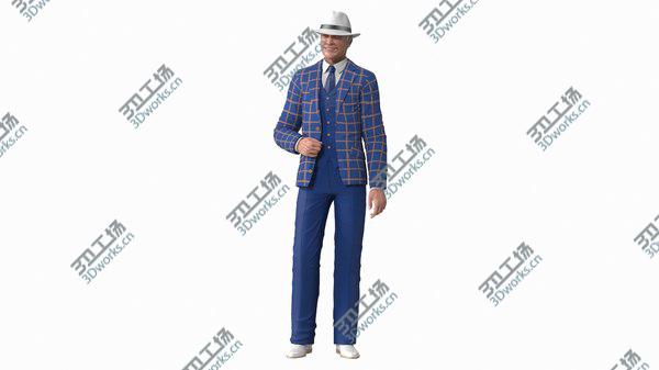 images/goods_img/20210312/Elderly Man Leisure Suit Standing Pose 3D/3.jpg